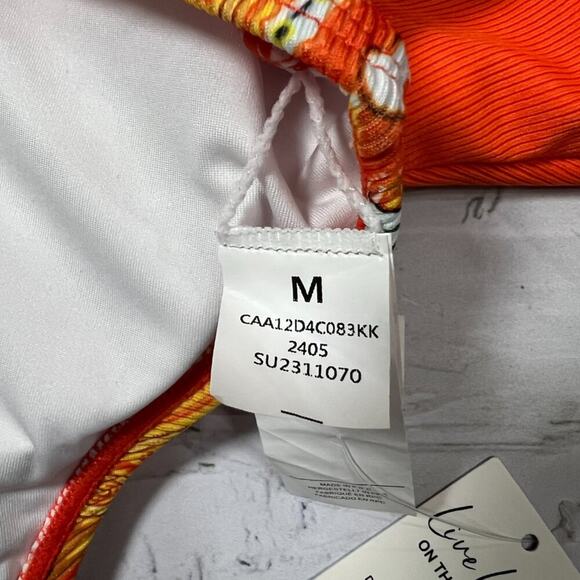 NEW CUPSHE Floral V-Neck Tankini Top & Standard Bottoms Set SIZE M - Picture 4 of 4